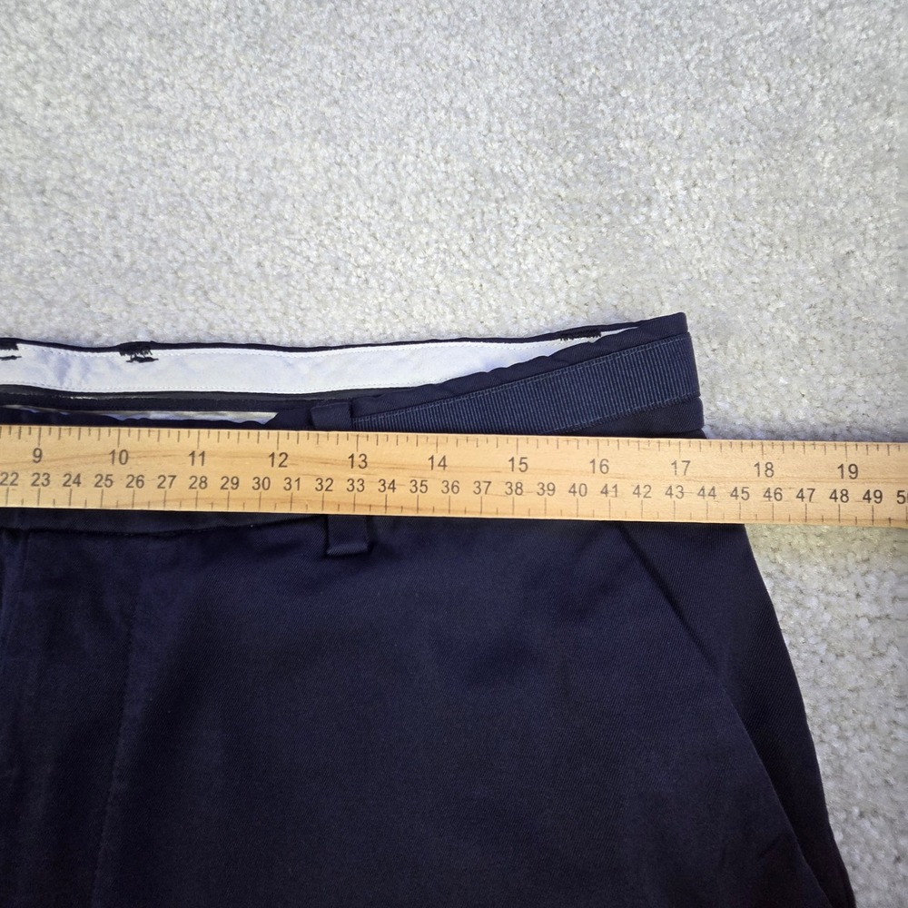 G/FORE Mens Golf Pants 35x31 Navy Blue Stretch Tech Twill Straight Flat Front - Picture 7 of 9